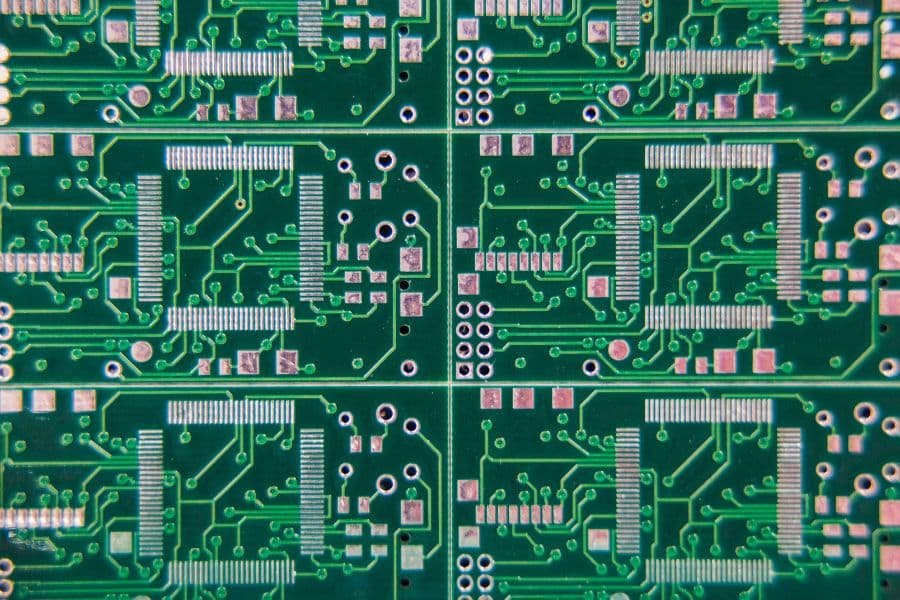 A Green Bare PCB Board