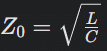 Characteristic Impedance Formula