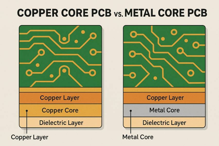 copper core pcb vs metal core pcb