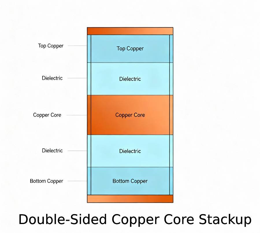 double sided copper core stackup