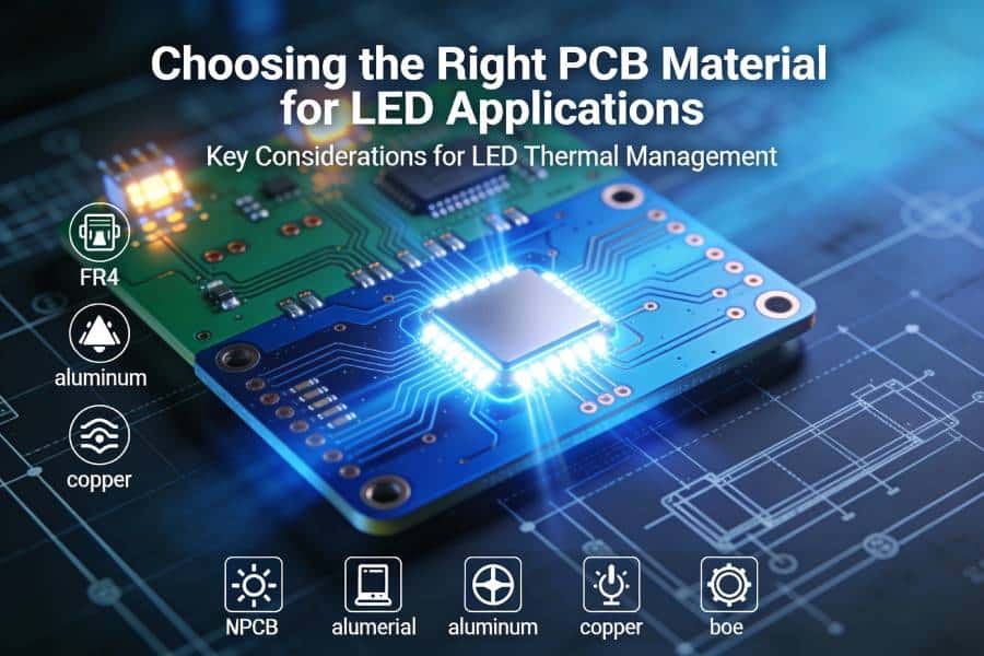 choosing the right pcb material for led applications