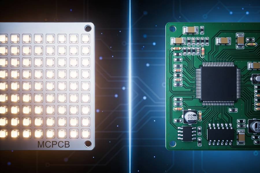 led pcb vs standard pcb