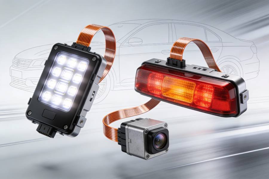 double sided flex pcb automotive electronics lighting