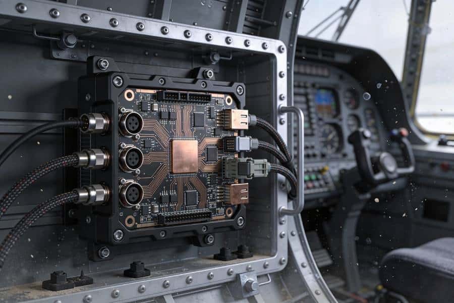 Rugged heavy copper PCB module for military aerospace and harsh-environment electronics