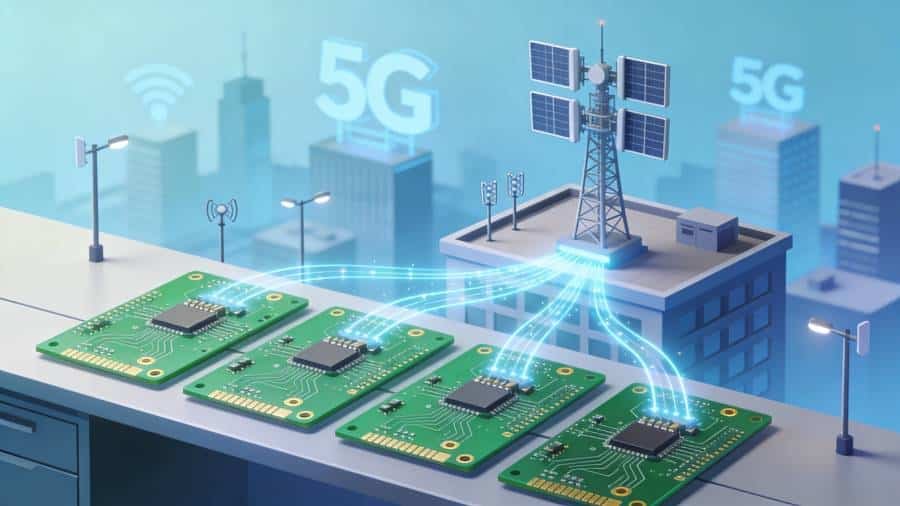 High frequency PCBs used in 5G base stations and wireless communication systems