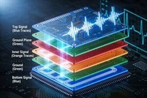 how to design a 6 layer pcb for high speed circuits