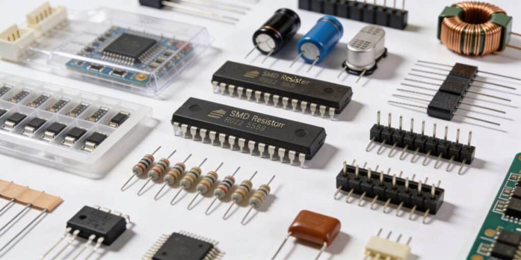 Organized electronic components for PCB sourcing and assembly