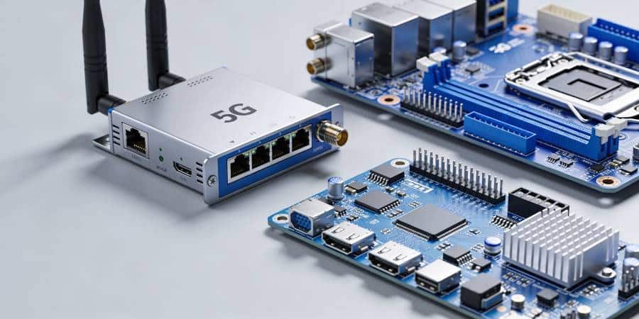 Telecom electronics PCB assembly for network modules RF communication and 5G components
