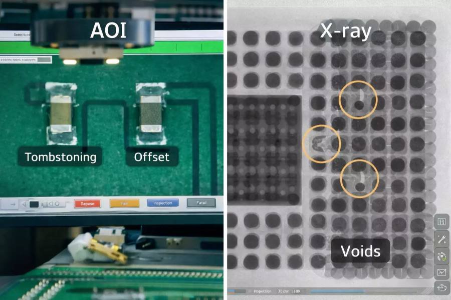 aoi vs x ray inspection in pcb assembly