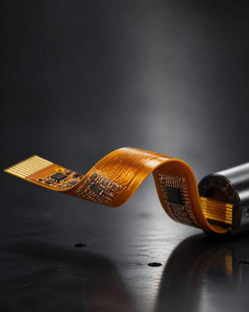 Flexible PCB using RA copper for dynamic flex and repeated bending