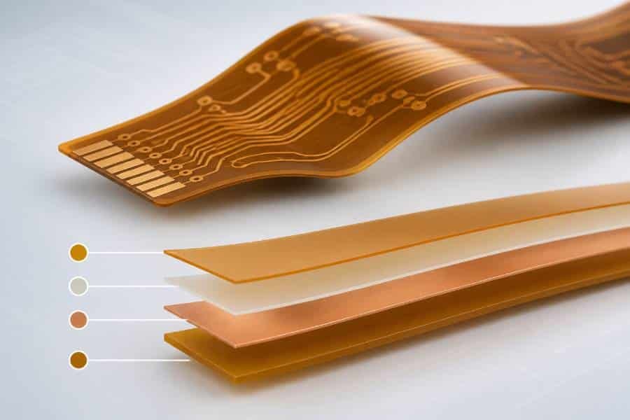 adhesive flex pcb cross section