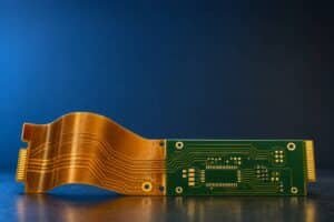 Flexible PCB coverlay vs LPI solder mask cover showing two protection layer options