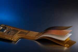 Flex PCB adhesives and bonding materials cover showing layered flexible circuit construction