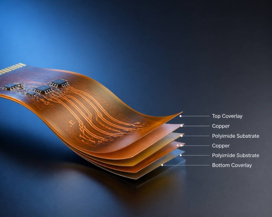 flexible pcb stackup concept
