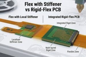 Flex with stiffener vs rigid-flex PCB comparison cover image