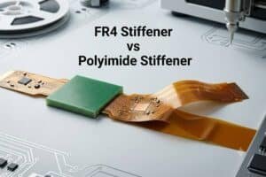 FR4 stiffener vs polyimide stiffener comparison for flexible PCB design.