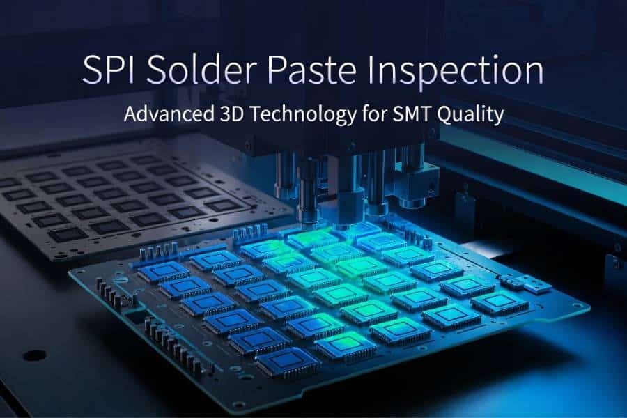 3D SPI Solder Paste Inspection Technology on PCB during SMT assembly - Advanced quality control for high-precision electronics manufacturing by JHYPCB