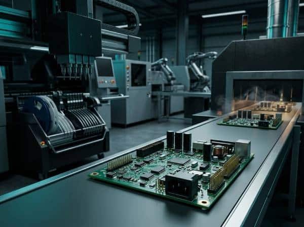 smt and tht mixed technology pcb assembly line