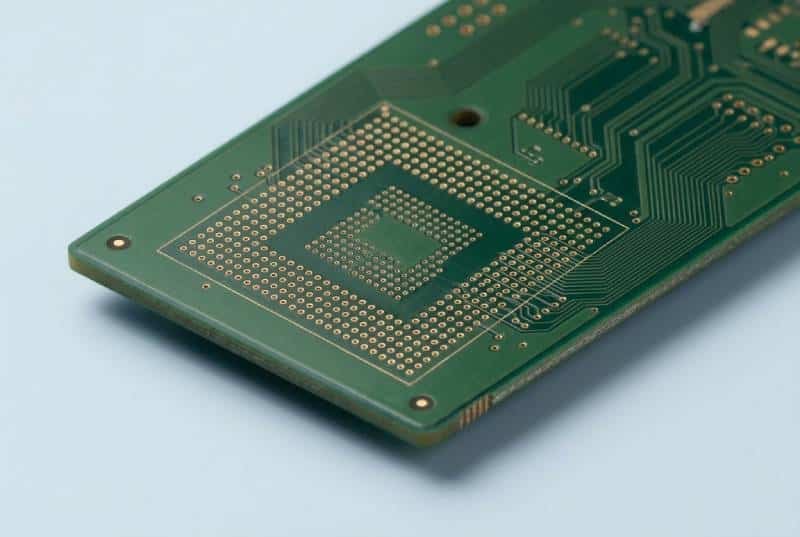 Bare PCB with precision BGA pad array and fine-pitch routing