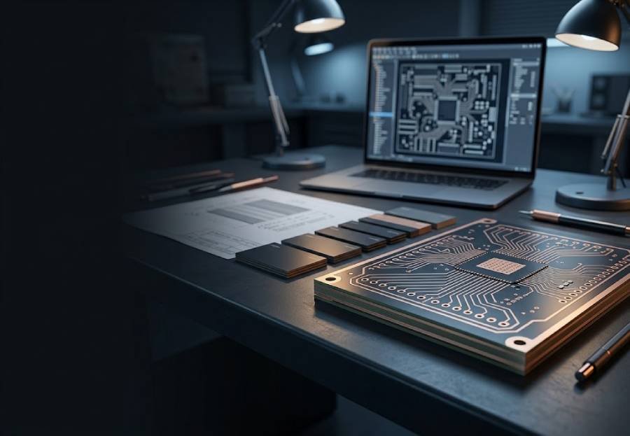 High Tg PCB material selection support with stackup review and laminate samples