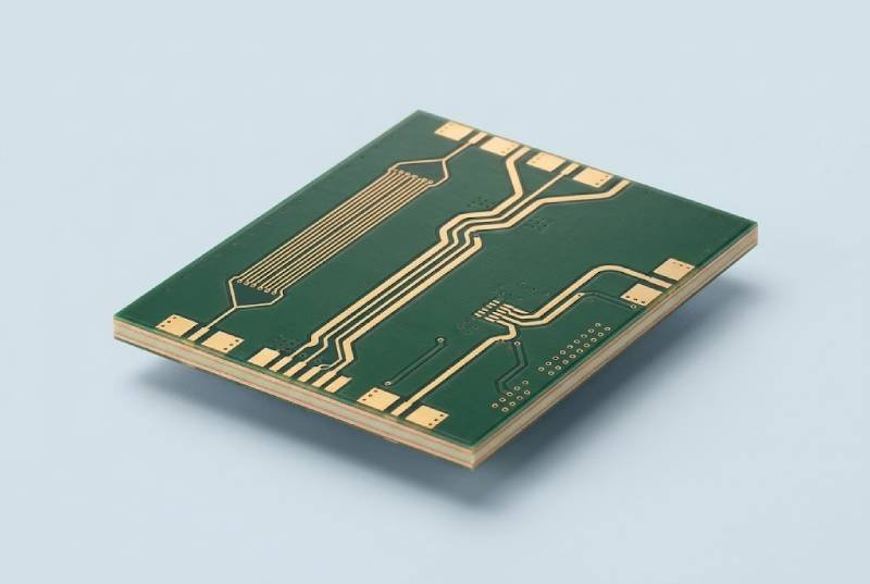 Bare high-frequency PCB with precision RF routing and specialized laminate construction
